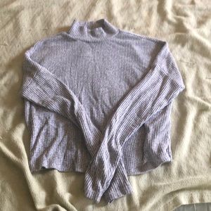 Gray turtleneck